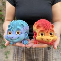 Vashine Portalápices Divertido de Erizo Impreso en 3D, Adorno de Escritorio, Material PLA, Juguetes Seguros para Niños, Portalápices de Animales Impreso en 3D