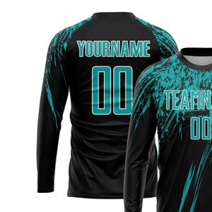 Modern <b>Long</b> Sleeve Soccer Jersey Football Team Shirt Breathable Performance Sports Uniform for <b>Match</b> Training Practice Men Youth - Product Image 3