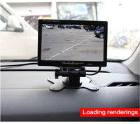 Monitor de Coche Smartour de 7 Pulgadas HD con Pantalla LCD de 12-24V y Cámara de Visión Trasera con Función de TV, Impermeable, para Camiones y Cosechadoras