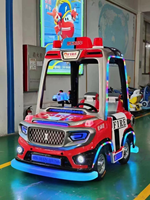 Voiture tamponneuse électrique à bulles pour enfants, style tank, pour parcs d'attractions, en structure métallique partagée
