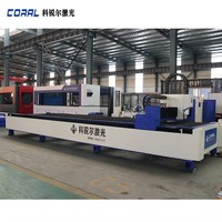 Machine de découpe laser à fibre CNC industrielle CORAL CRL-6015A 12000W, 1500x6000mm, haute puissance, pour tôles métalliques