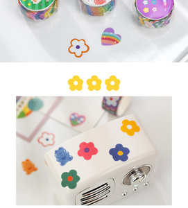 LABON 100 pièces/rouleau Autocollants numérotés Kawaii pour la date, Ruban Washi Mignon pour le suivi des émotions et de l'humeur, pour agenda scolaire et journalisation - Product Image 6