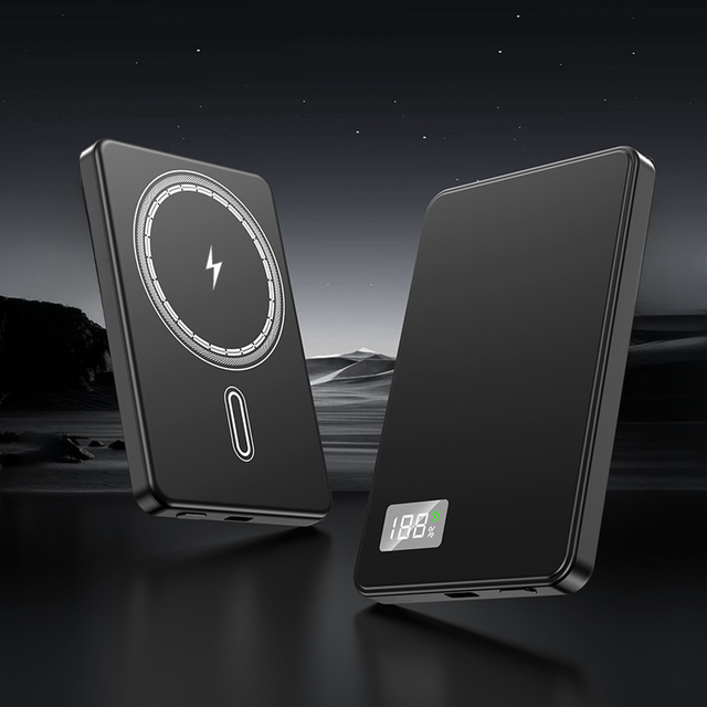 5000mah/10000mah Ultra-Thin Portable Magnetic Wireless Power Bank with 22.5W Fast Charging Type-C Input for Mobile Devices