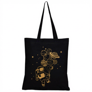 Bolsa de Compras Reutilizable de Lona, Bolsa de Mano de Algodón Ecológica, Bolsa de Transporte para Compras Diarias y Viajes para Mujer - Product Image 1