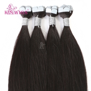 Extensiones de Cabello Humano K.SWIGS, Cabello Chino Remy Virgen con Cutícula Alineada, Cinta Adhesiva Invisible, Cabello Liso de Una Sola Capa, Duradero - Product Image 5