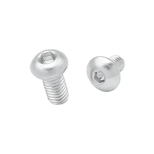 China Manufacturer M5*8/10/12/16/20/25 Button Head Socket Cap Screw For Aluminum Profile In Carbon Steel Zinc Nickel Plated