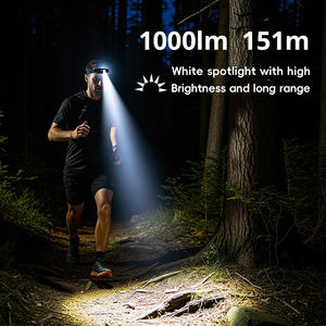 Tank007 H21R Super brillante recargable LED faro doble luz roja Lampe Frontale portátil para trabajo campamento pesca senderismo al aire libre - Product Image 4