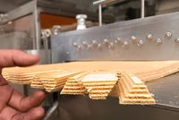 Máquina Semiautomática para Hacer Galletas Wafer, Máquina para Cortar y Rellenar con Crema, Máquina Transportadora para Cortar Wafers, Línea de Producción de Wafers