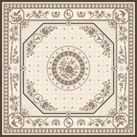 Tapis de table de mahjong carré personnalisé, motif floral vintage, tapis de jeu antidérapant en caoutchouc, OEM ODM