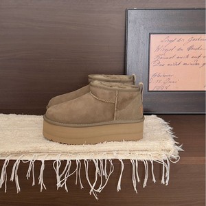 Nouvelles bottes de neige décontractées en peau de mouton, style rétro, basses, avec semelle épaisse de 5 cm, doublure polaire chaude et rembourrées, collection Hiver 2026 - Product Image 2