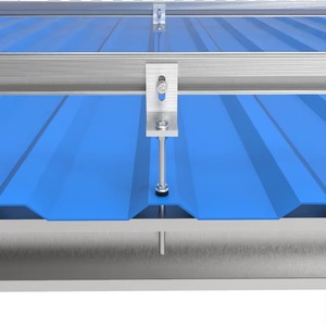 Support de fixation en L pour panneau solaire photovoltaïque, système de montage en alliage <span class=keywords><strong>d</strong></span>'aluminium pour toit métallique - Product Image 6