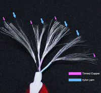 Kabel pengisi daya Multi, mikro Cobel USB C ke USB C ke USB C Tipe C PD 3 in 1 kabel pengisian cepat kabel nilon 3a