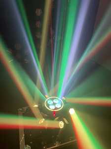 Lumière d'ambiance KTV à tête mobile améliorée, effet rotatif multi-faisceaux RGB, lampe à panoramique et inclinaison fluide pour bars, clubs, fêtes, événements DJ - Product Image 4