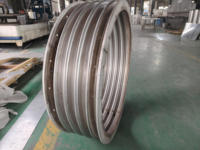 Tubería corrugada de acero inoxidable, compensador corrugado de metal, utilizado para sistemas HVAC