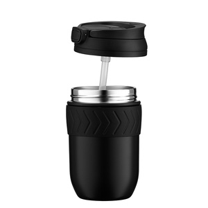 Venta caliente taza de café de lujo taza de té 400ml vaso de café de acero inoxidable aislado, taza de viaje de café caliente a prueba de derrames y fugas - Product Image 5