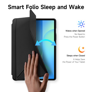 Wholesale of <b>tablet</b> protective cases suitable for Samsung Tab S10 FE Plus transparent <b>tablet</b> protective case with detachable <b>pen</b> - Product Image 6