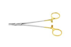 Pinza Porta Agujas Manual con Mango Dorado para Inlays Dentales, Instrumento Quirúrgico de Acero Inoxidable de Alta Calidad, Herramienta para Dentistas - Product Image 6