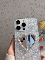 Étui de téléphone personnalisé brillant à paillettes pour iPhone 14 13 12 11 Pro Max X XR XS étui de téléphone portable couverture arrière Fundas