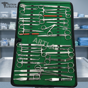 Kit de Instrumentos Quirúrgicos Veterinarios Premium Avanzado de 177 Piezas, Acero Inoxidable, Certificado CE, Tijeras, Portaagujas, ASTRIN SURGICAL - Product Image 3