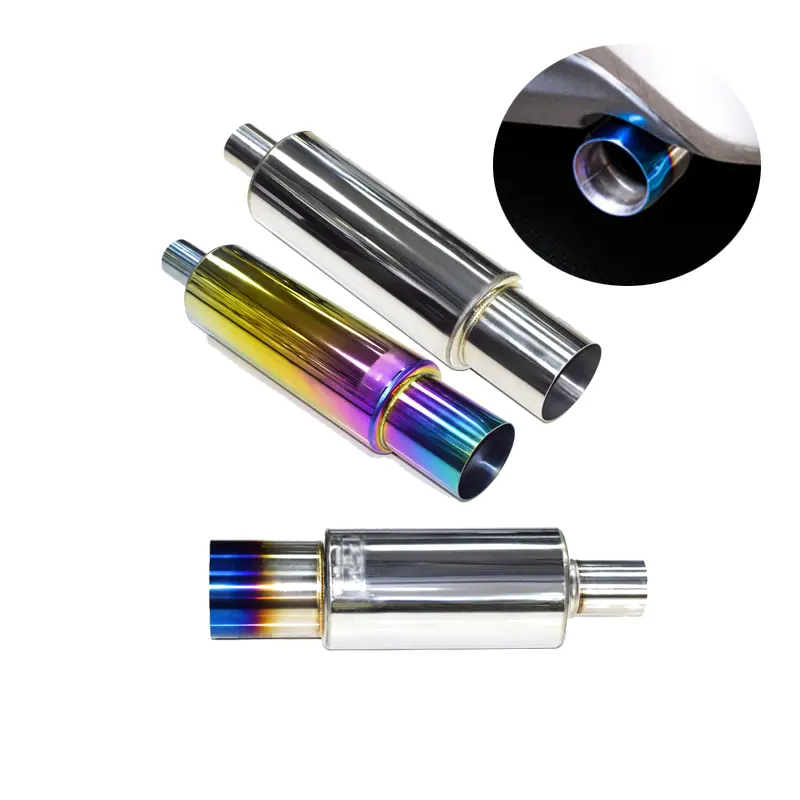 Performance Stainless Steel universal Car Back Exhaust Muffler tip automobile Modified Accessories For HKS exhaust muffler