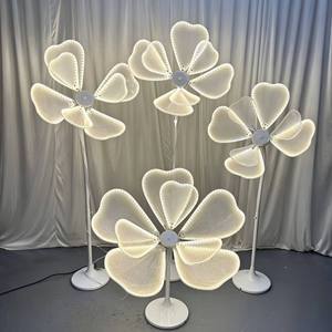 LED Peony <b>Flower</b> Floor Lamp Wedding Aisle Road Lead <b>Light</b> 4pcs Set for Event Party Decor - Product Image 3