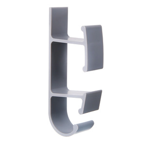 <b>Wall</b> Mounted Dish Bowl Holder Stainless Steel No Drill Kitchen Storage Rack Round Adhesive <b>Hook</b> White And Gray - Product Image 5