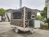 Kiosque de vente de snacks en acier inoxydable, camion alimentaire, remorque alimentaire approuvé