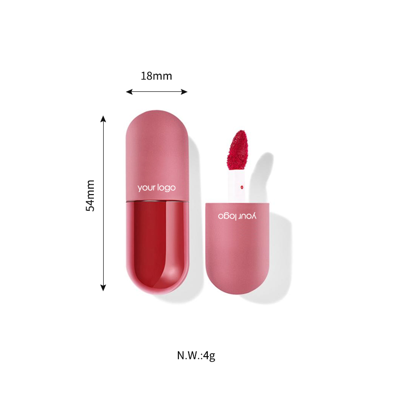 CC36419 Etiqueta Privada cápsula brillo de labios líquido lápiz labial mate Valet niebla Mini lápiz labial labio brillo lipgloss