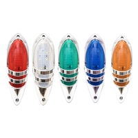 Feu de toit de camion, feu de gabarit latéral LED carré, vert, ambre, blanc, bleu, rouge, 24V, pour remorque, camping-car, étanche
