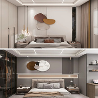 Panneau mural en charbon de bambou co-extrudé, alternative au panneau de particules, feuille de cristal de carbone, panneaux PVC 5mm 8ft, pour usage intérieur