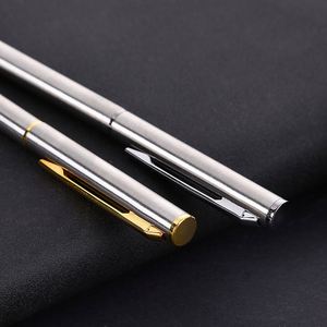Custom Durable Plastic Golden Touch <b>Pen</b>-Ballpoint in White/Black Metallic with Gold Accents for Gifts & Office - Product Image 3