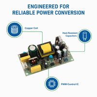 PS-15 LEYU Open Frame Switching Power Supply 15W 5V/12V/15V/24V AC-DC untuk Otomasi Industri dengan Sertifikasi CE ROHS