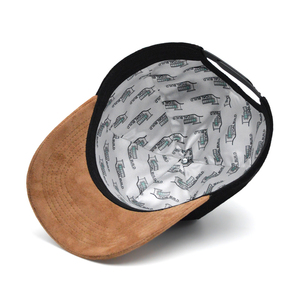 Tùy Chỉnh Thêu Lụa Lót Lụa Lót Hai Tone <span class=keywords><strong>5</strong></span> Bảng Điều Chỉnh Da Lộn Bóng Chày Thể Thao Cap <span class=keywords><strong>Hat</strong></span> - Product Image 3