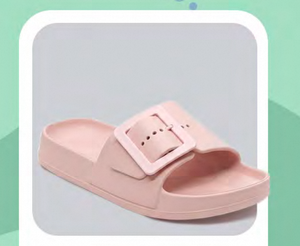 Sandali Eva Infradito con Cinturino Singolo e Fibbia, Ciabatte Estive a Punta Aperta, Taglia 25, Unisex, Colore Rosa Solido - Product Image 4