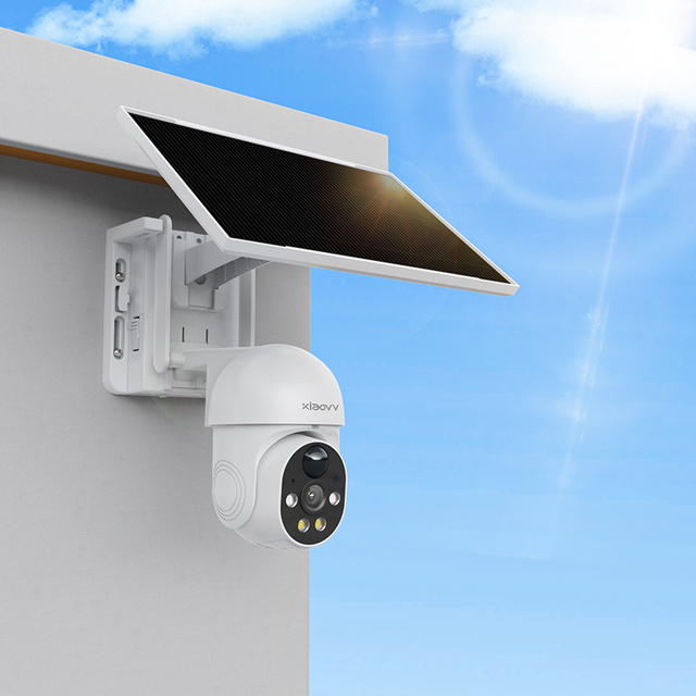 B2B Support Samples Xiaovv APP Wifi 2MP Solar Outdoor Camera with Solar Panel Replace Battery IP65 Low Power Consumption Camera