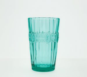 Nuovo Design Bicchiere in Vetro Colorato con Rilievo, Tumbler Vintage Classico Retrò per Acqua e Drink - Product Image 3