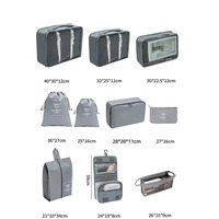 Accessoires de voyage pliables et étanches avec logo personnalisé, sac organisateur de bagages, ensemble de 11 cubes d'emballage de compression pour le voyage