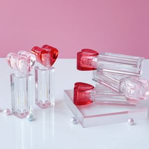حاوية بلسم شفاه بلاستيكية فريدة مخصصة على شكل قلب أحمر بسعر الجملة عبوة - Product Image 3