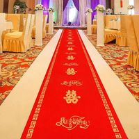 Offres Exceptionnelles : Tapis Rouge Jetable en Feutre Polyester pour Mariage, Exposition, Événement, Hall d'Hôtel ou Extérieur