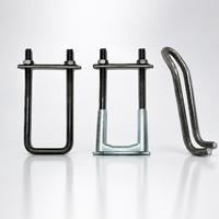 Boulon en U galvanisé, collier de serrage en U pour tuyaux, fixation en acier au carbone pour machines de construction et raccords de tuyauterie
