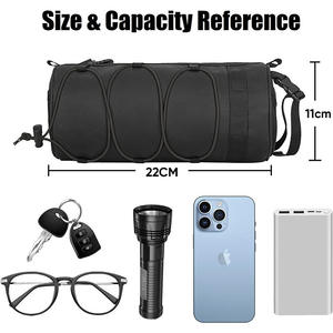 Mountain <b>Bike</b> Front <b>Tube</b> Bag 2.5L Waterproof With Detachable Strap Black - Product Image 4