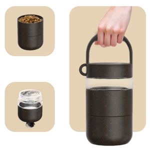 Ücretsiz örnek Pet köpek su şişesi tek duvar kahve telvesi vakum taşınabilir Pet gıda depolama stokta - Product Image 5