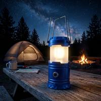 Linterna de Camping LED Súper Brillante, Portátil, ABS, IP65, Imprescindible para Emergencias al Aire Libre, Cortes de Energía, Plegable, Luces de Supervivencia, Pesca