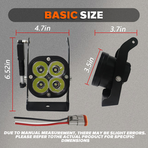 <span class=keywords><strong>Feux</strong></span> de brouillard auxiliaires <span class=keywords><strong>LED</strong></span> universels de 3,5 pouces pour voiture, réglage de l'angle, rotation vers le haut <span class=keywords><strong>et</strong></span> vers le bas, pour SUV, tout-terrain, VTT, UTV - Product Image 5