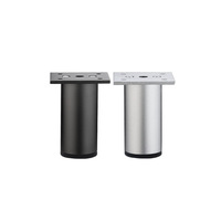 Pied de support réglable en aluminium pour meubles modernes et minimalistes, pied de canapé, base surélevée pour table basse, pied de meuble TV, pied de lit