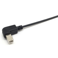 Câble USB 2.0 Type A mâle vers Type B mâle à 90 degrés pour imprimante et scanner, connecteurs USB