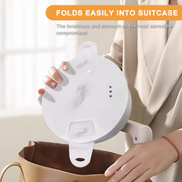 Vente directe d'usine, logo personnalisé blanc, silicone, 800W, 1,2L, mijoteuse électrique multifonctionnelle de voyage
