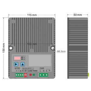 Chargeur de batterie Thinicon Cmc200 8a, entrée 165-277v, usage industriel avec affichage numérique - Product Image 2