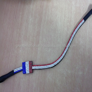 Bande de front en cuir cristal drapeau France personnalisée de nombreux modèles de pays disponibles - Product Image 1