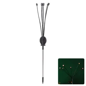 Luz LED solar ambiental RGB para jardín, acero inoxidable, ideal para iluminar césped y decorar espacios exteriores. - Product Image 1